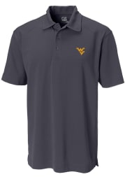 Cutter and Buck West Virginia Mountaineers Mens Black Genre Short Sleeve Polo