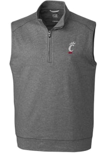 Mens Cincinnati Bearcats Charcoal Cutter and Buck Shoreline Vest