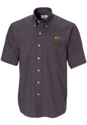 Cutter and Buck Grambling State Tigers Mens Black Epic Easy Care Nailshead Short Sleeve Dress Shirt