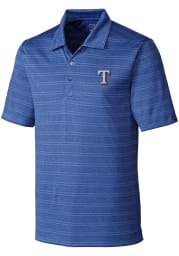 Cutter and Buck Texas Rangers Mens Blue Interbay Short Sleeve Polo