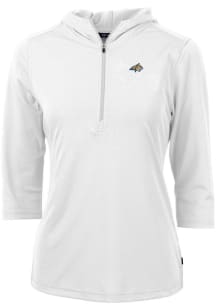 Cutter and Buck Montana State Bobcats Womens White Virtue Eco Pique Hooded Sweatshirt