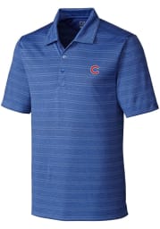 Cutter and Buck Chicago Cubs Mens Blue Interbay Short Sleeve Polo