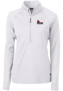 Cutter and Buck Central Missouri Mules Womens White Adapt Eco 1/4 Zip Pullover