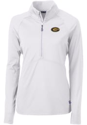 Cutter and Buck Grambling State Tigers Womens White Adapt Eco Long Sleeve Pullover