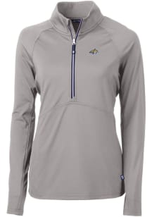Cutter and Buck Montana State Bobcats Womens Grey Adapt Eco 1/4 Zip Pullover