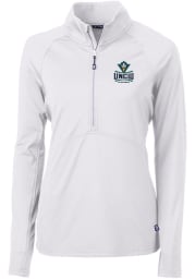 Cutter and Buck UNCW Seahawks Womens White Adapt Eco Long Sleeve Pullover