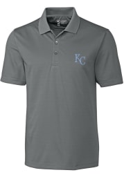 Cutter and Buck Kansas City Royals Mens Grey Fairwood Short Sleeve Polo