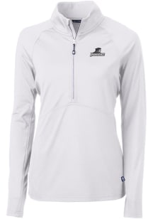 Cutter and Buck Providence Friars Womens White Adapt Eco 1/4 Zip Pullover
