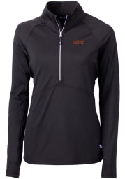 Cutter and Buck Pacific Tigers Womens Black Adapt Eco Long Sleeve Pullover