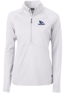 Cutter and Buck Creighton Bluejays Womens White Adapt Eco 1/4 Zip Pullover