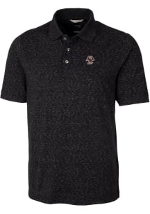 Cutter and Buck Boston College Eagles Mens Black Advantage Space Dye Short Sleeve Polo