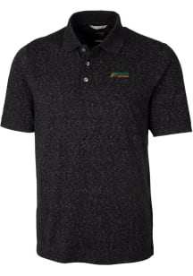Cutter and Buck Florida A&amp;M Rattlers Mens Black Advantage Space Dye Short Sleeve Polo
