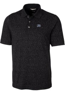 Cutter and Buck Jackson State Tigers Mens Black Advantage Space Dye Short Sleeve Polo