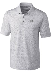 Cutter and Buck Jackson State Tigers Mens Grey Advantage Space Dye Short Sleeve Polo
