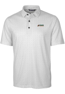 Cutter and Buck Florida A&amp;M Rattlers Mens Charcoal Pike Double Dot Short Sleeve Polo