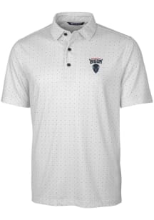 Cutter and Buck Howard Bison Mens Charcoal Pike Double Dot Short Sleeve Polo
