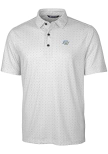 Cutter and Buck Southern University Jaguars Mens Charcoal Pike Double Dot Short Sleeve Polo