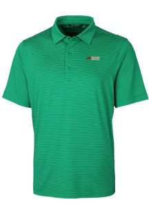 Cutter and Buck Florida A&amp;M Rattlers Mens Green Forge Pencil Stripe Short Sleeve Polo