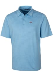 Cutter and Buck Jackson State Tigers Mens Blue Forge Pencil Stripe Short Sleeve Polo