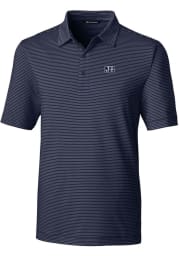 Cutter and Buck Jackson State Tigers Mens Navy Blue Forge Pencil Stripe Short Sleeve Polo