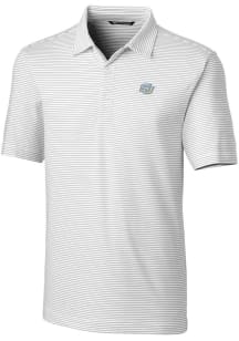 Cutter and Buck Southern University Jaguars Mens White Forge Pencil Stripe Short Sleeve Polo