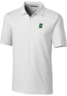 Cutter and Buck UNCC 49ers Mens White Forge Pencil Stripe Short Sleeve Polo