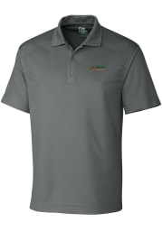 Cutter and Buck Florida A&M Rattlers Mens Grey Drytec Genre Textured Short Sleeve Polo
