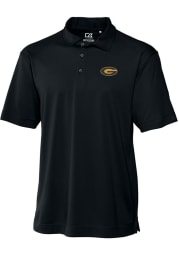 Cutter and Buck Grambling State Tigers Mens Black Drytec Genre Textured Short Sleeve Polo