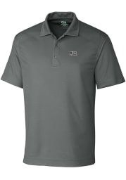 Cutter and Buck Jackson State Tigers Mens Grey Drytec Genre Textured Short Sleeve Polo