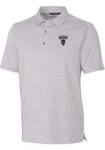 Cutter and Buck Howard Bison Mens Grey Forge Heathered Short Sleeve Polo