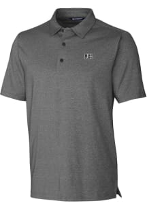 Cutter and Buck Jackson State Tigers Mens Charcoal Forge Heathered Short Sleeve Polo