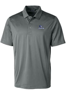 Cutter and Buck Creighton Bluejays Mens Grey Prospect Textured Short Sleeve Polo