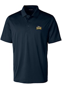 Mens Drexel Dragons Navy Blue Cutter and Buck Prospect Textured Short Sleeve Polo Shirt