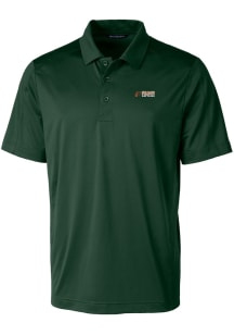 Cutter and Buck Florida A&amp;M Rattlers Mens Green Prospect Textured Short Sleeve Polo