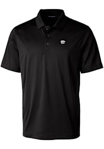 Cutter and Buck K-State Wildcats Mens Black Prospect Textured Short Sleeve Polo