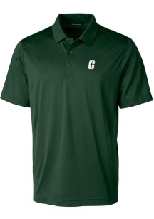Cutter and Buck UNCC 49ers Mens Green Prospect Textured Short Sleeve Polo