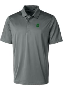 Cutter and Buck UNCC 49ers Mens Grey Prospect Textured Short Sleeve Polo