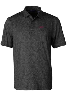 Cutter and Buck Eastern Kentucky Colonels Mens Black Pike Constellation Short Sleeve Polo