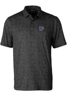 Cutter and Buck Memphis Tigers Mens Black Pike Constellation Short Sleeve Polo