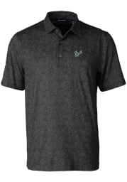 Cutter and Buck South Florida Bulls Mens Black Pike Constellation Short Sleeve Polo