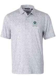 Cutter and Buck UNCW Seahawks Mens Grey Pike Constellation Short Sleeve Polo