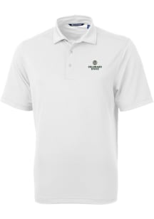 Cutter and Buck Colorado State Rams Mens White Virtue Eco Pique Short Sleeve Polo
