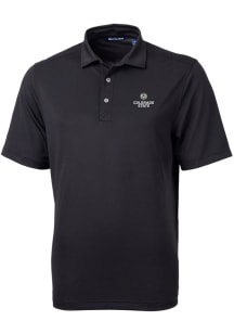 Cutter and Buck Colorado State Rams Mens Black Virtue Eco Pique Short Sleeve Polo