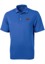 Cutter and Buck DePaul Blue Demons Mens Blue Virtue Eco Pique Short Sleeve Polo