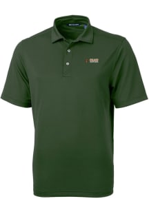 Cutter and Buck Florida A&amp;M Rattlers Mens Green Virtue Eco Pique Short Sleeve Polo