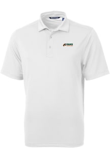 Cutter and Buck Florida A&amp;M Rattlers Mens White Virtue Eco Pique Short Sleeve Polo