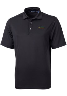 Cutter and Buck Florida A&amp;M Rattlers Mens Black Virtue Eco Pique Short Sleeve Polo