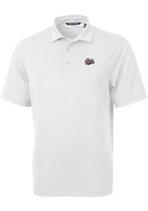 Cutter and Buck Montana Grizzlies Mens White Virtue Eco Pique Short Sleeve Polo