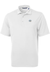 Cutter and Buck Southern University Jaguars Mens White Virtue Eco Pique Short Sleeve Polo