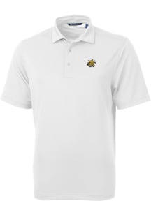 Cutter and Buck Wichita State Shockers Mens White Virtue Eco Pique Short Sleeve Polo